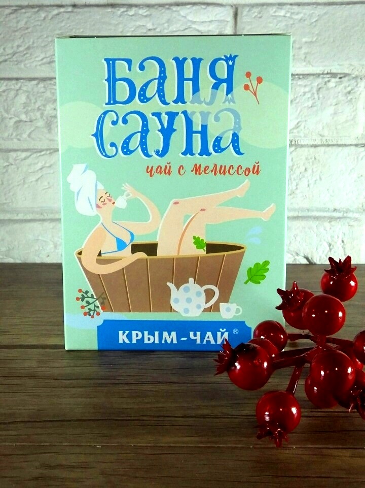 Крым Чай "Баня Сауна" с мелиссой 80 гр.