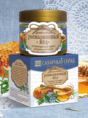 Сахарный скраб для лица и тела "Розмариновый мед" 400 гр. Царство Ароматов