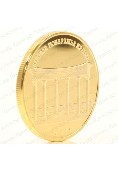 Сувенирная монета Алушта. &empty; 40 мм. вес 30 гр.