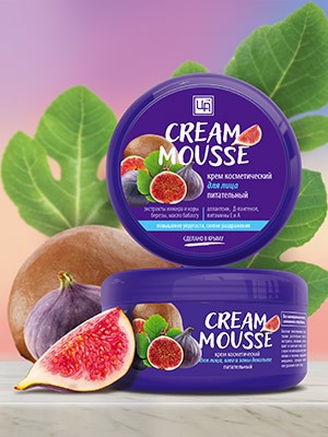 Крем косметический «Cream Mousse» питательный для ЛИЦА, шеи и зоны декольте 220 гр.