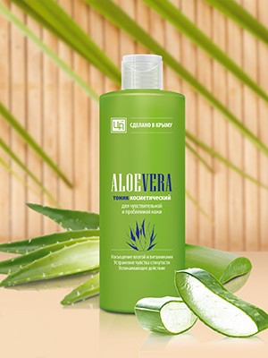 Тоник противовоспалительный «Aloe Vera» для чувствительной и проблемной кожи 200 гр.