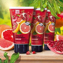 'Гранат & Грейпфрут - витаминная серия для всех типов кожи с антиоксидантным, омолаживающим и выравнивающим действием